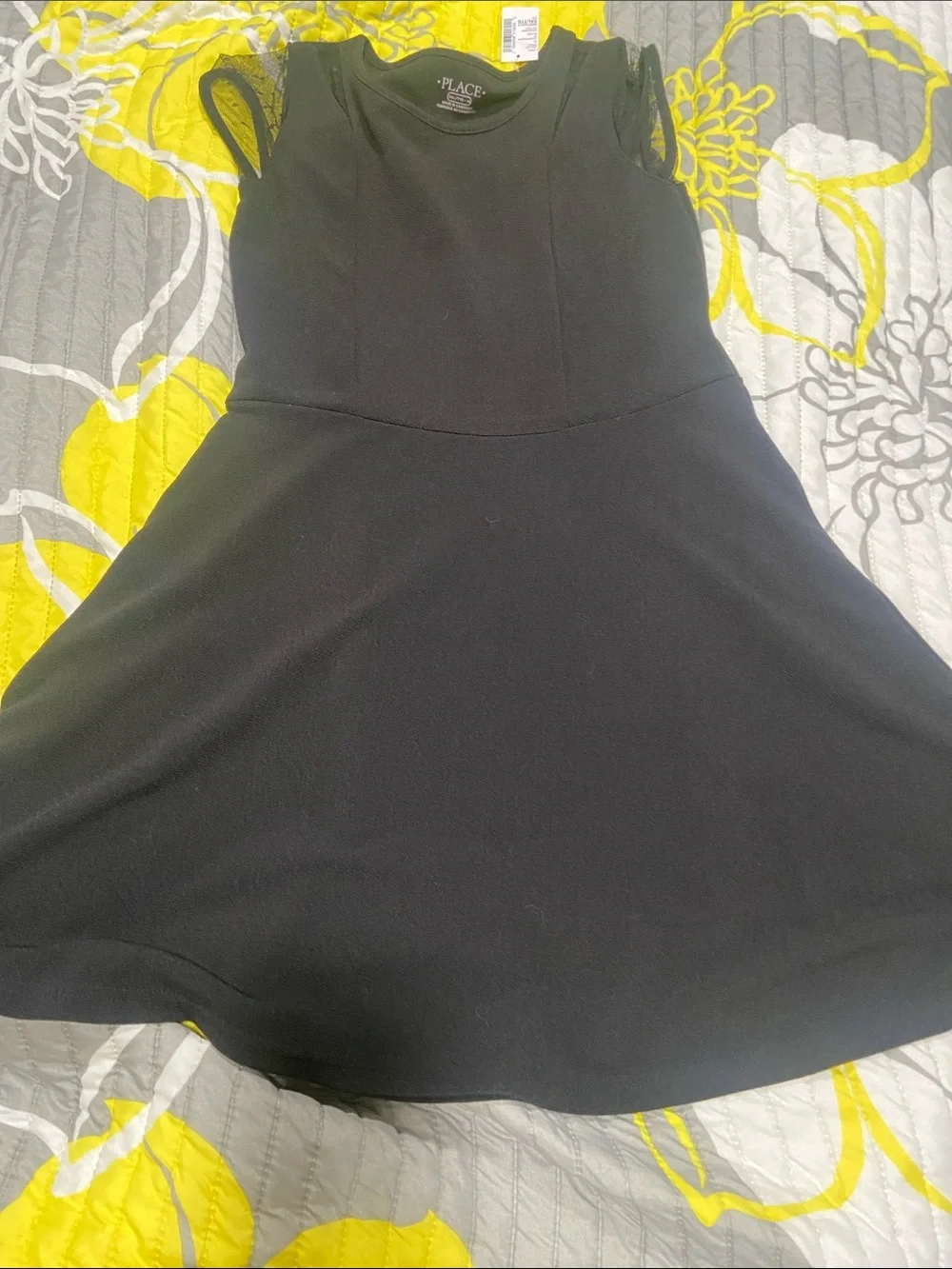The Children's Place Black Sleeveless Fit & Flare Dress